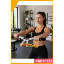 Esplendor Direnç Bantlı Kol Göğüs Omuz Egzersiz Aleti Evde Fitness Seti