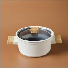Die Grup Karaca  Crystal Creamy Wood Tencere 24 cm