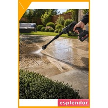 Esplendor Kablosuz Basınçlı Su Tabancası Şarjlı Araç Yıkama Bahçe Sulama Makinesi