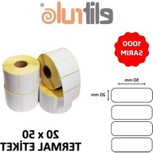 Die Grup 20X50 mm Termal Barkod Etiketi, 1000 Adet Paket Içeriği