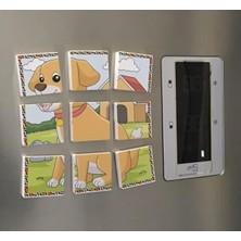Die Grup Çift Taraflı Mıknatıslı Puzzle, 9 Parça ile Eğlenceli Yapım Seti