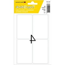 Die Grup Kendinden Yapışkanlı Çok Amaçlı Etiketler, 60 Adet, 52 x 82 Mm, Beyaz