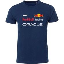 Etifa Tekstil Unisex Lacivert %100 Pamuk Regular Tişört – Red Bull Oracle Baskılı, Günlük & Spor T-Shirt
