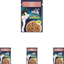 Die Grup 4 Paket 85 gr Somon ve Karidesli Kedi Yaş Maması