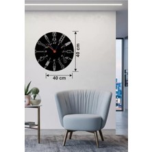 Mey Ithalat® Otomobil Parçaları Tasarım Ahşap Duvar Saati - 40X40 cm Mekanik Saat
