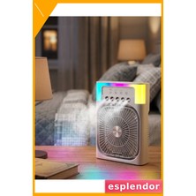 Esplendor Mini Klima Fan Su Hazneli USB Şarjlı Sessiz Masaüstü Soğutucu
