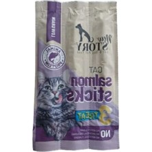 Die Grup Yumuşak Kedi Ödül Maması, Somon Etli Stick, 3'lü Paket