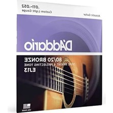 Die Grup Akustik Gitar Tel Seti, 80/20 Bronz Yapı, Custom Light G