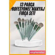 Esplendor Dayanıklı Makyaj Fırçası Seti 13 Parça Yumuşak Kıllı Fırçalar Allık Fondöten Far Fırçası