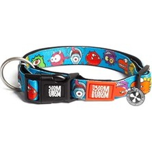 Die Grup Max & Molly Urban Pets Original Serisi Akıllı Künyeli Köpek Boyun Tasması (M, Canavarlar)