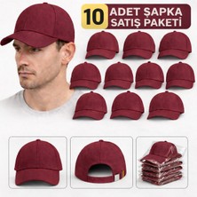 Moda Nokta Basic Şapka - Pembe %100 Pamuk Gabardin Unisex Model 10 Adet