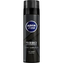 Die Grup Nıvea Men Erkek Tıraş Jeli Deep Dimension 200ML, Maxx Tech, Aktif Karbon, Kaygan Tıraş Deneyimi