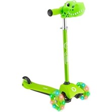 Die Grup 3 Tekerlekli Işıklı Mini Cruiser Scooter, Çocuklar Için Eğlenceli ve Güvenli Taşıma