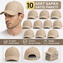 Moda Nokta Basic Şapka - Pembe %100 Pamuk Gabardin Unisex Model 10 Adet