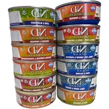 Die Grup Konserve Yetişkin Kedi Maması Yaş Kedi Maması Karışık Paket 12X70GR
