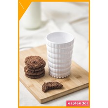 Esplendor 400ML Akrilik Su ve Meşrubat Bardağı Beyaz Kırılmaz Tekli