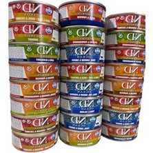 Die Grup Konserve Yetişkin Kedi Maması Yaş Kedi Maması Karışık Paket 24X70GR