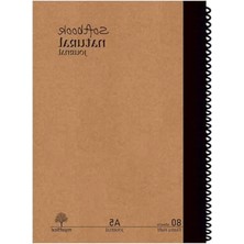 Die Grup A5 Spiralli Defter, Sert Kapaklı, 80 Sayfa, Çizgili