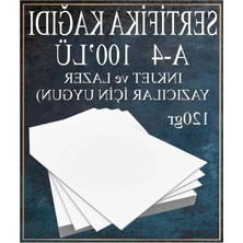Die Grup Kalın 100 Adet Fotokopi Kağıdı - 120 Gr, Uyumlu