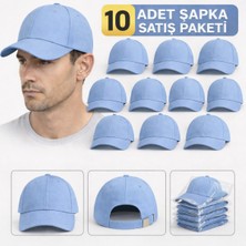 Moda Nokta Basic Şapka - Pembe %100 Pamuk Gabardin Unisex Model 10 Adet