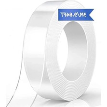 Die Grup Yıkanabilir, Iz Bırakmayan, Çift Taraflı, Yapışkan, Şeffaf Nano Bant, Ekstra Güçlü, Kalıntı Bırakmaz, Çıkarılabilir ve Tekrar Kullanılabilir, Halı Sabitlemesi Için, Duvar Dekorasyonu, 1 Rulo, 3 Metre