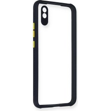 Hsc Bilişim Redmi 9A Kılıf Miami Şeffaf Silikon - Lacivert