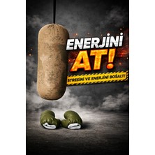 Toprak Sport Kamuflaj Desenli  Eldiven Hediyeli 2-6 Yaş Çocuklar Için Boks Torbası Içi Dolu