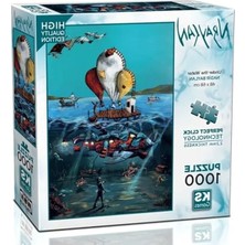 Die Grup 1000 Parça Su Altı Temalı Puzzle, Eğlenceli Zeka Geliştirici Oyun