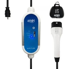 Die Grup Hims 3.7kw Taşınabilir Elektrikli Araç Şarj Istasyonu | Type 2 Elektrikli Araç Şarj Cihazı | Ev Tipi Priz (Schuko) | 16A Tüm Araçlarla Uyumlu | Pratik Elektrikli Araç Şarjı