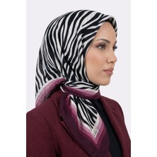 Hadiora Mürdüm Zebra Desenli Mio Caz Eşarp
