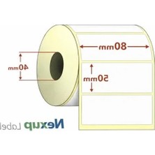 Die Grup 80X50 mm Termal Etiketler, Barkod ve Adres Yazıcılarıyla Uyumlu