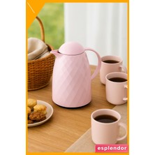 Esplendor 1 Lt Akrilik Termos Soft Pembe 12 Saat Sıcak 24 Saat Soğuk Tutma