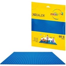 Die Grup Mavi Zemin Plakası - LEGO Uyumlu Yapı Blok Platformu 25X25 cm