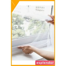 Esplendor Tül Pencere Sinekliği 100X150 cm Çift Taraflı Bant Hediyeli Kolay Takılan