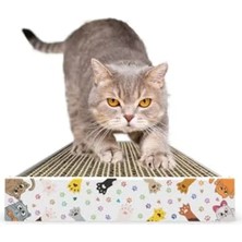 Die Grup 47X17 cm Boyutlarında 2 Adet Doğal Düz Karton Kedi Tırmalaması