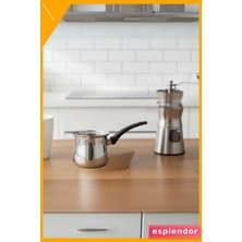 Esplendor Orta Boy Paslanmaz Çelik Cezve 450ML Günlük Kahve Demleme