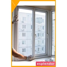 Esplendor Pencere Için Sineklik Tülü 100X150 cm Çift Taraflı Bant Hediyeli