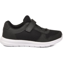 Walkway Siyah-Beyaz Hafif Esnek Kadın Günlük Ayakkabı 616 G
