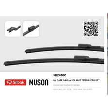 Silbak Silecek Süpürgesi Seat Ibıza 09 Fiat Doblo 09 60/40 cm