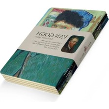 Die Grup Çizgisiz A5 Defter Seti - 4'lü Van Gogh Temalı