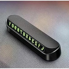 Die Grup Araç Içi Fosforlu Telefon Numarası Gösterici Cam Kartı