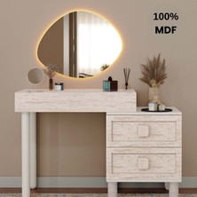 Comiet Nilüfer Mdf  Makyaj Masası (Ledli Ayna Dahildir)