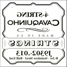 Die Grup Cavaquinho Için Parlak Çelik Tek Tel
