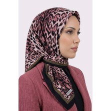 Hadiora Siyah Pembe Leopar Desenli Mio Caz Eşarp