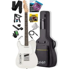 Die Grup Tele Kasa Gül Klavye Elektro Gitar - 2 Single-Coil Manyetik