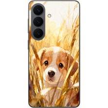 Le Balvo Samsung Galaxy S26 Uyumlu Golden Köpek Baskılı Silikon Kılıf
