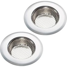 Die Grup Paslanmaz Çelik Lavabo Süzgeci, Beyaz, 2 Adet, 7 cm