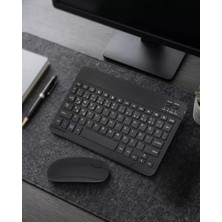 Marsilyan- Bluetooth Klavye Mouse Seti Taşınabilir Wireless Bilgisayar Aksesuarı