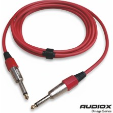 Audıox Omega Series 6.3 mm Mono Jak Kablo | Gitar – Amfi – Klavye Bağlantı Kablosu | Enstrüman Kablosu