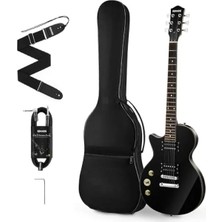 Die Grup Lp Elektro Gitar Paketi - Ihlamur Gövde, Siyah Renk